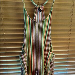 *SOLD* Urban Outfitters Out From Under Terry Striped Romper